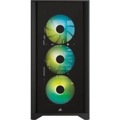 CORSAIR CC-9020133-EU ICUE 4000X RGB TG 4X ARGB FAN MID TOWER KASA + CX750F RGB PSU