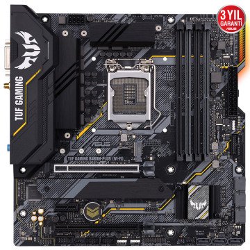 ASUS TUF GAMING B460M-PLUS WI-FI 2933MHz DDR4 Soket 1200 M.2 HDMI DP ATX Anakart