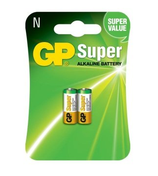 GP Super N Tipi LR1 Mikro Alkalin Pil - 2 Ad. 1.5V Kısa/Yarım Kalem Pil 910A