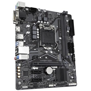 GIGABYTE H410M S2H 2933MHz DDR4 Soket 1200 M.2 HDMI DVI VGA mATX Anakart
