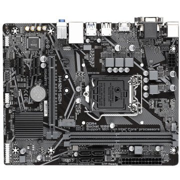 GIGABYTE H410M S2H 2933MHz DDR4 Soket 1200 M.2 HDMI DVI VGA mATX Anakart
