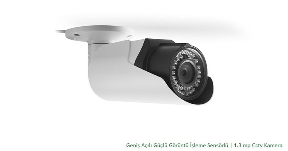 Everest DF-915 1.3Mp Geniş Açılı Güçlü Görüntü İşleme Sensörlü Dış Mekan Güvenlik Kamerası