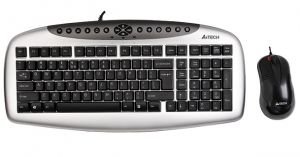 A4 TECH KB-2150D KLAVYE+OPTIK MOUSE SET USB SIYAH