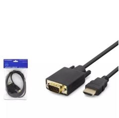 HADRON HDX7795 HDMI TO VGA KABLO PVC 120HZ 1080P 1.8M SİYAH