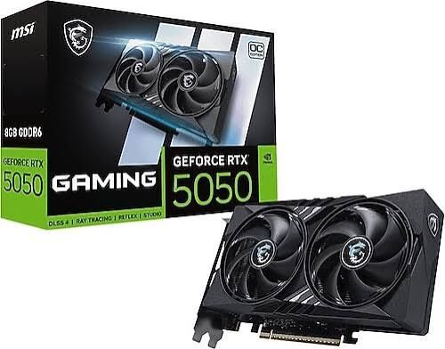 MSI RTX 5050 8G Gaming OC G5050-8GC 128 Bit GDDR6 8 GB Ekran Kartı