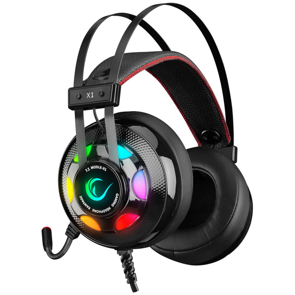 Rampage Miracle-X1 RGB 7.1 Surround Sound System Mikrofonlu Oyuncu Kulaklığı