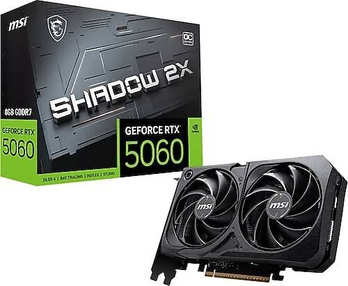 MSI RTX 5060 8G Shadow 2X OC G5060-8S2C 128 Bit GDDR7 8 GB Ekran Kartı