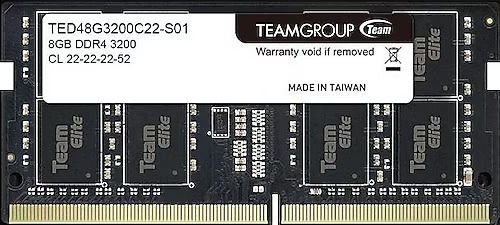 TED48G3200C22-SBK Team Elite 8 GB 3200 MHz CL22 1 DDR4 Ram
