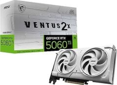 MSI RTX 5060 TI 16G Ventus 2X OC White Plus G506T-16V2CWP 128 Bit GDDR7 16 GB Ekran Kartı
