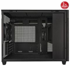 ASUS PRIME AP201 MICRO ATX ALET GEREKTİRMEYEN YAN PANELLER VE TOZ FİLTRELİ IZGARAYA SAHİP 360 MM SOĞUTUCU 338 MM UZUNLUĞA KADAR EKRAN KARTI VE STANDART ATX PSU DESTEKLİ 33 LİTRE HACİMLİ MICRO ATX KASA