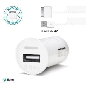 Ttec - iPhone 4/4s Compact Araç Şarj Cihazı - 1000mA - 2CKC2001