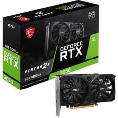 MSI VGA GEFORCE RTX 3050 VENTUS 2X E 6G OC 6GB GDDR6 96B DX12 PCIE 4.0 X8 (1XDP 2XHDMI)
