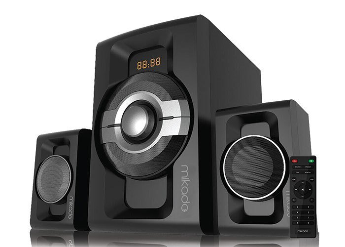 MİKADO MD-854BT 2+1 30W+15WX2 SİYAH USB+SD+FM+BLUETOOTH DESTEKLİ SPEAKER