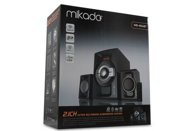 MİKADO MD-854BT 2+1 30W+15WX2 SİYAH USB+SD+FM+BLUETOOTH DESTEKLİ SPEAKER