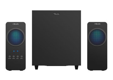 Mikado MD-318BT 2+1 25W Siyah Usb+Fm+Bluetooth Destekli Led Işıklı Speaker