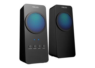 Mikado MD-318BT 2+1 25W Siyah Usb+Fm+Bluetooth Destekli Led Işıklı Speaker