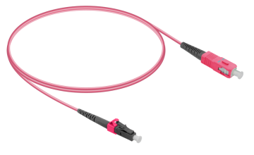 Samm 3 Mt Multi Mode Simplex Fiber Optic Patch Cord Sc Upc - Lc Upc G651 Om4 2.0mm