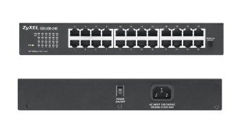 ZyXEL GS1100-24E 24 Port Gigabit Switch - 10/100/1000 Rackmount Switch