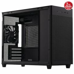 ASUS PRIME AP201 MICRO ATX TEMPERLİ CAM ALET GEREKTİRMEYEN YAN PANELLER VE TOZ FİLTRELİ IZGARAYA SAHİP,360 MM SOĞUTUCU 338 MM UZUNLUĞA KADAR EKRAN KARTI VE STANDART ATX PSU DESTEKLİ 33 LİTRE HACİMLİ MICRO ATX KASA