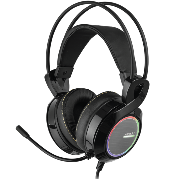 Rampage RM-23 AGITA Siyah Usb 7.1 RGB Ledli Titreşimli Surround Oyuncu Mikrofonlu Kulaklık