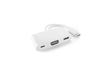 S-link SL-USB-C65 USB-C to HDMI+USB 3.0 AF + USB-C Adaptör