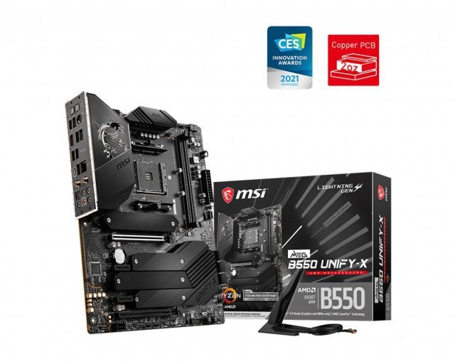 MSI MEG B550 UNIFY-X AM4 DDR4 5800(OC) HDMI 4x M.2 USB3.2 WIFI ATX