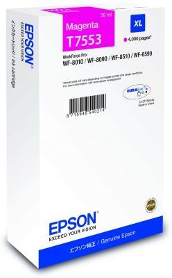EPSON C13T755340 INK CARTRİDGE XL MAGENTA 39 ML- WORKFORCE PRO WF 8010-8090-8510-8590