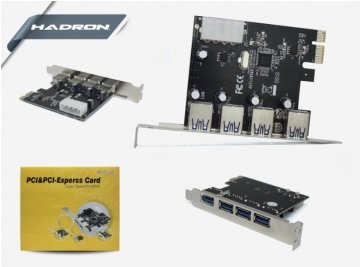 Hadron HD2215 Pci Express Card - 4 Çıkışlı Usb 3.0 Pci Express Kart HR2215/50