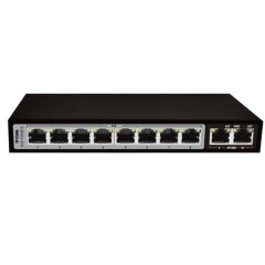 D-Link DES-F1010P-E/B 10 Port 10/100 Fast Ethernet Yönetilemez 8 Portlu POE 2 Uplink 10 Port Switch