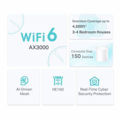 DECO-X50-2P AX3000 Whole Home Mesh Wi-Fi 6 System