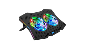 INCA INC-606TGS GMS ARRAX II  2X RGB FAN ,LCD CONTROL PANEL,7 KADEME 10”-18” GAMING NOTEBOOK SOĞUTUCU