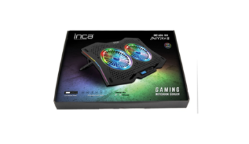 INCA INC-606TGS GMS ARRAX II  2X RGB FAN ,LCD CONTROL PANEL,7 KADEME 10”-18” GAMING NOTEBOOK SOĞUTUCU