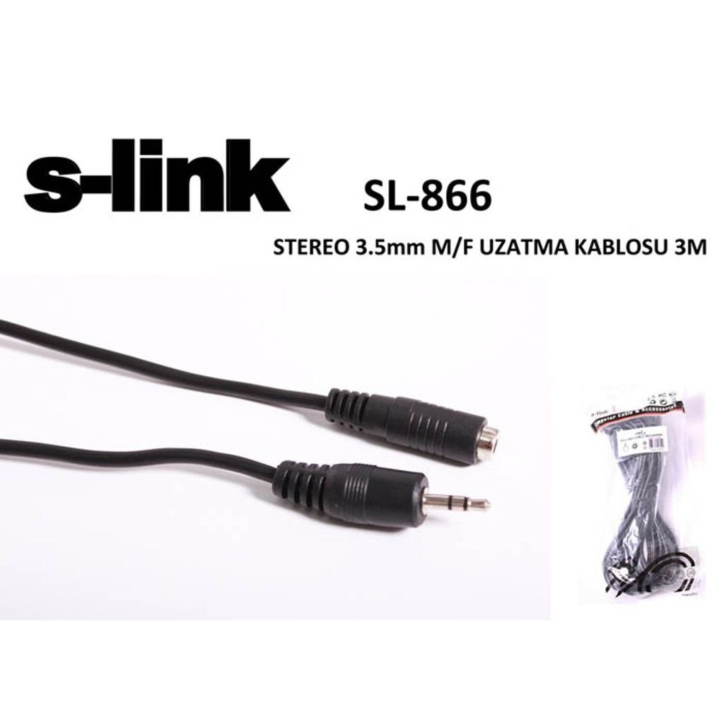 S-link SL-866 3m Stereo Uzatma Kablosu