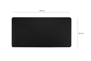 Addison 300271 Siyah Renk Oyuncu ve Ofis Mouse Pad...Ofis ve Oyuncu Kullanımı İçin Uygun Aşınmaya Dayanıklı Kaydırmaz Kauçuk Tabanlı Klasik Tasarım Mouse Pad