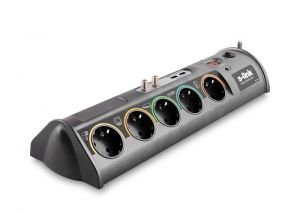 S-link SPG-10 2m 10Lu Akım Kor. Gri + 2 Usb Port 500mA 5V Priz