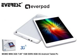 Everest EVERPAD MOMO MINI 3GS 7.85 1GB DDR3 8GB 3G Android Tablet Pc
