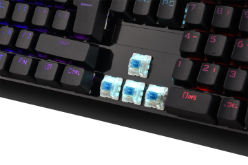 Tigoes K2 Usb Mekanik SİYAH Blue Switch Gaming Klavye Mouse Set