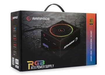 Rampage RGB-550 550W 80 Plus Gold Sertifikalı RGB Ledli Full Moduler Power Supply