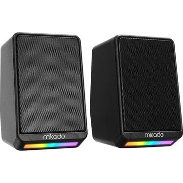 Mikado MD-178 2.0 3W*2 Siyah RGB Aydınlatmalı USB + 3.5mm 5V Speaker