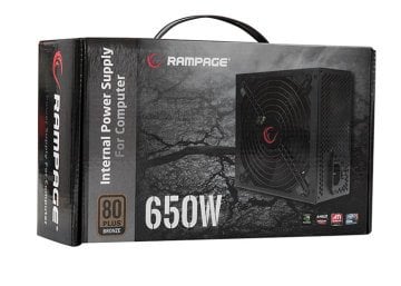 Rampage RMP-650-80PB 650W 14cm Siyah Fan 80 Plus Bronze Aktif PFC Power Supply