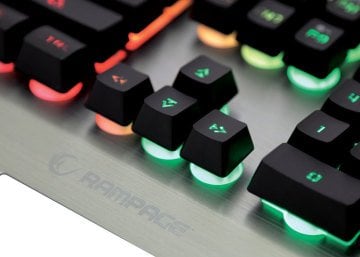 Everest Rampage KB-R9 Siyah/Gümüş USB Işıklandırmalı Q Oyuncu Klavyesi