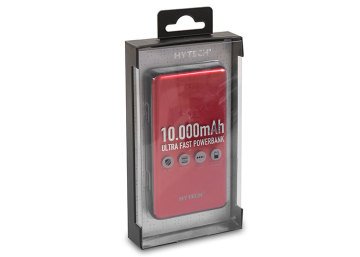 Hytech HP-C10 10000mAh Powerbank 2 Usb Port Kırmızı Taşınabilir Pil Şarj Cihazı