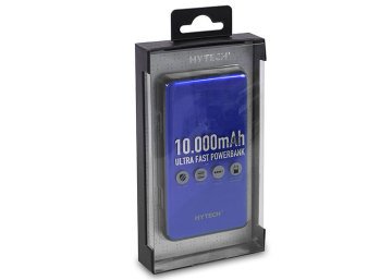 Hytech HP-C10 10000mAh Powerbank 2 Usb Port Mavi Taşınabilir Pil Şarj Cihazı