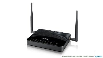 Zyxel VMG3312-B10A v2 Kablosuz Adsl 2+ / Vdsl 2 N300 Modem (300 Mps, Tek Tuşla Güvenlik Kurulumu/WPS)