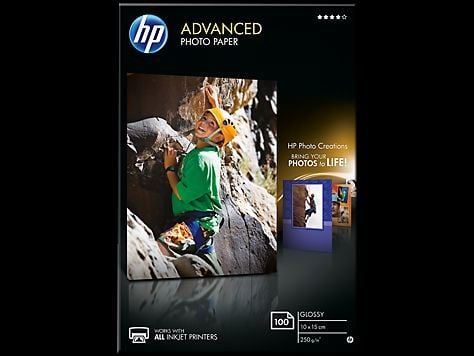 HP Q8692A GELISMIS PARLAK FOTOGRAF KAGIDI - 100 YAPRAK -10 X 15 CM - KENAR BOSLUKSUZ - 250 g/m2