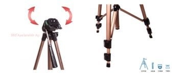 Addison Atr-17 Fotoğraf Makinesi Video Kamera 50cm - 127cm Tripod