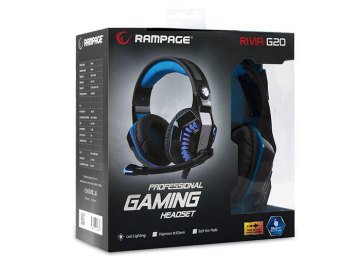 Snopy Rampage Rivia G20 Oyuncu Beyaz/Mavi Mikrofonlu Kulaklık