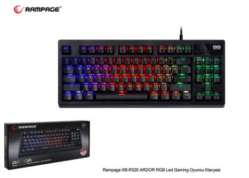 Rampage KB-R320 ARDOR RGB Led Gaming Oyuncu Klavyesi
