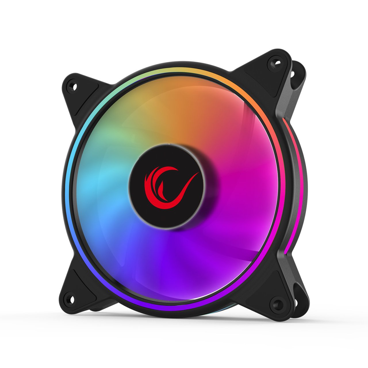 Rampage 4C-120S Gökkuşağı Double Ring Ledli 120Mm Gaming Oyuncu Kasa Fanı