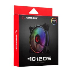 Rampage 4C-120S Gökkuşağı Double Ring Ledli 120Mm Gaming Oyuncu Kasa Fanı